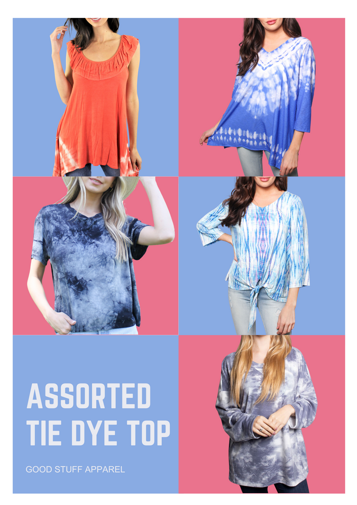 Women's Assorted Tie Dye Tops