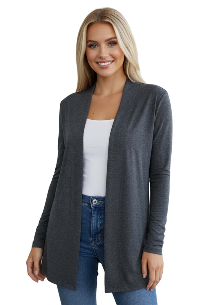 Women’s Long Sleeve Open Front Flowy Knit Cardigan