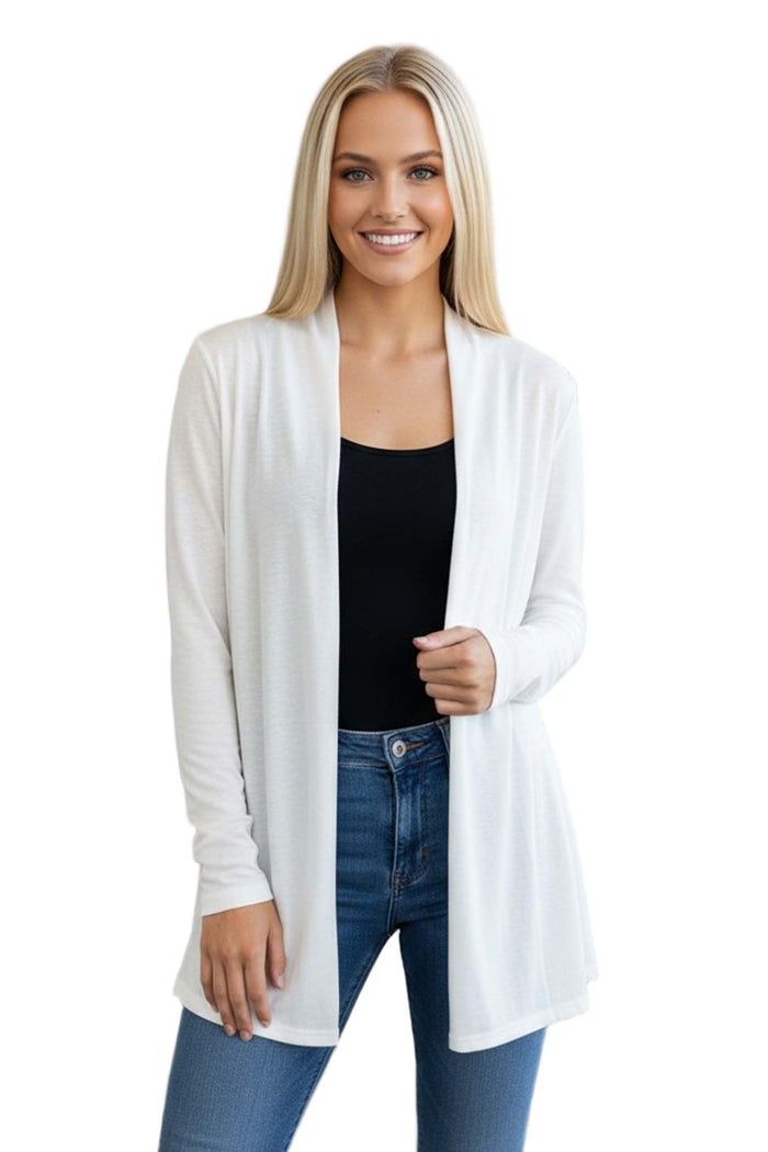Women’s Long Sleeve Open Front Flowy Knit Cardigan