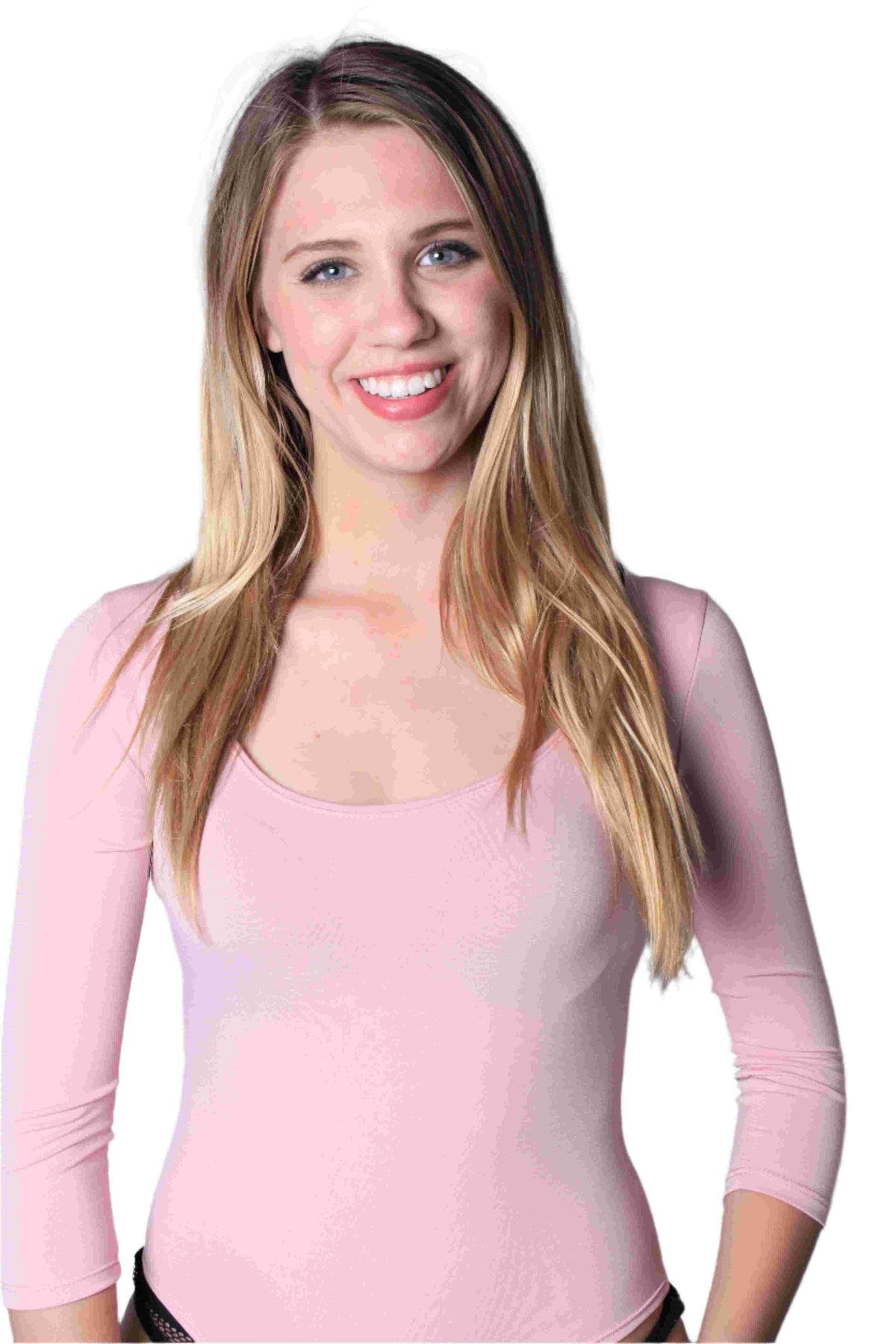 Women's 3/4th Sleeve Solid Bodysuit