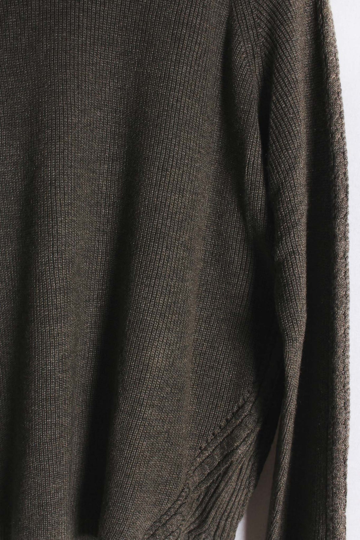 Women's Long Sleeve Crew Neck Ribbed Knit Pullover Sweater