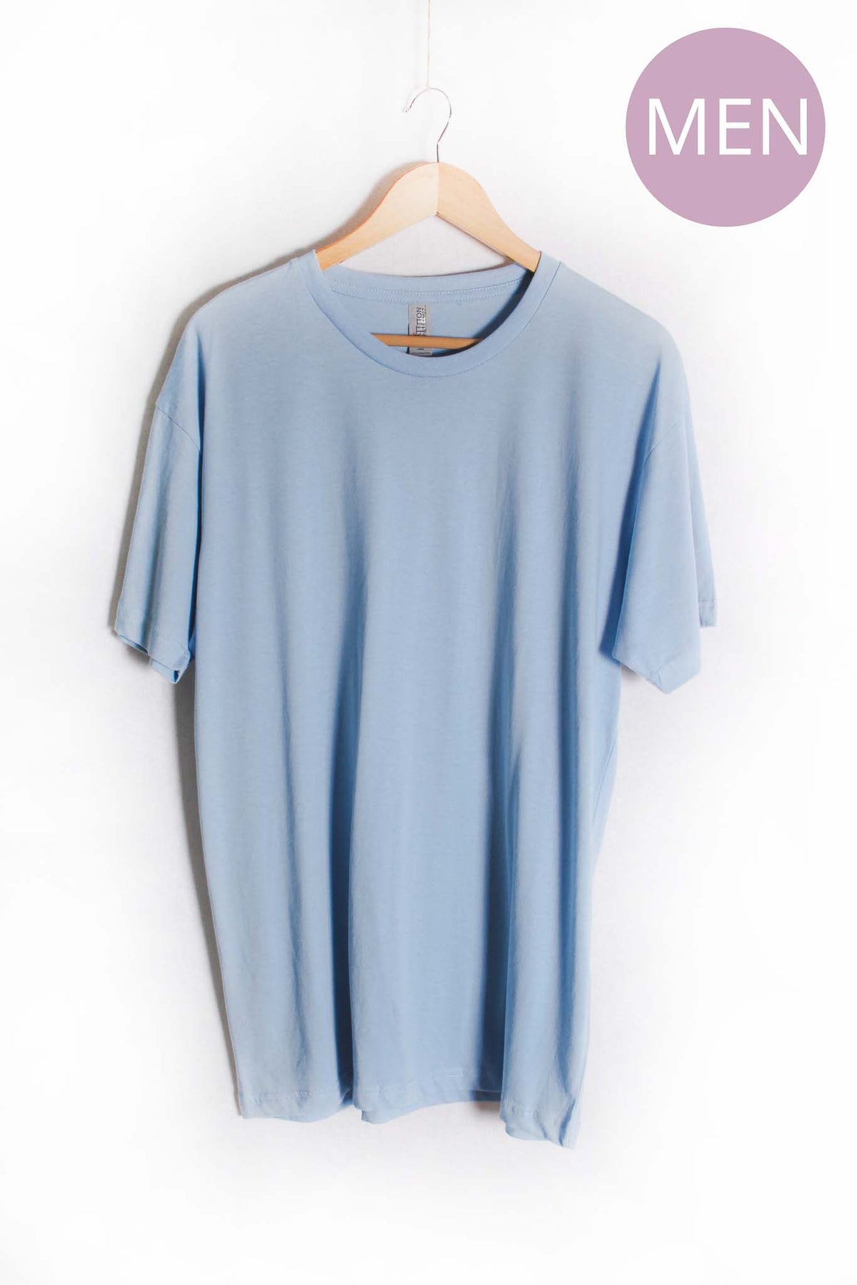 Men's Short Sleeve Crewneck Solid Top