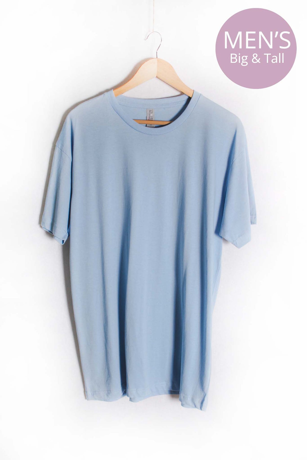 Men's Big & Tall Short Sleeve Crewneck Solid Top