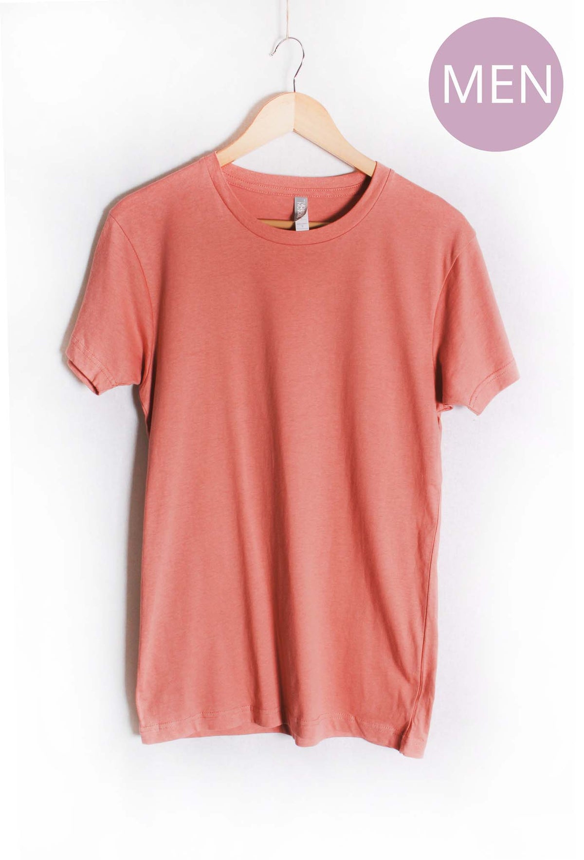 Men's Short Sleeve Crewneck Solid Top