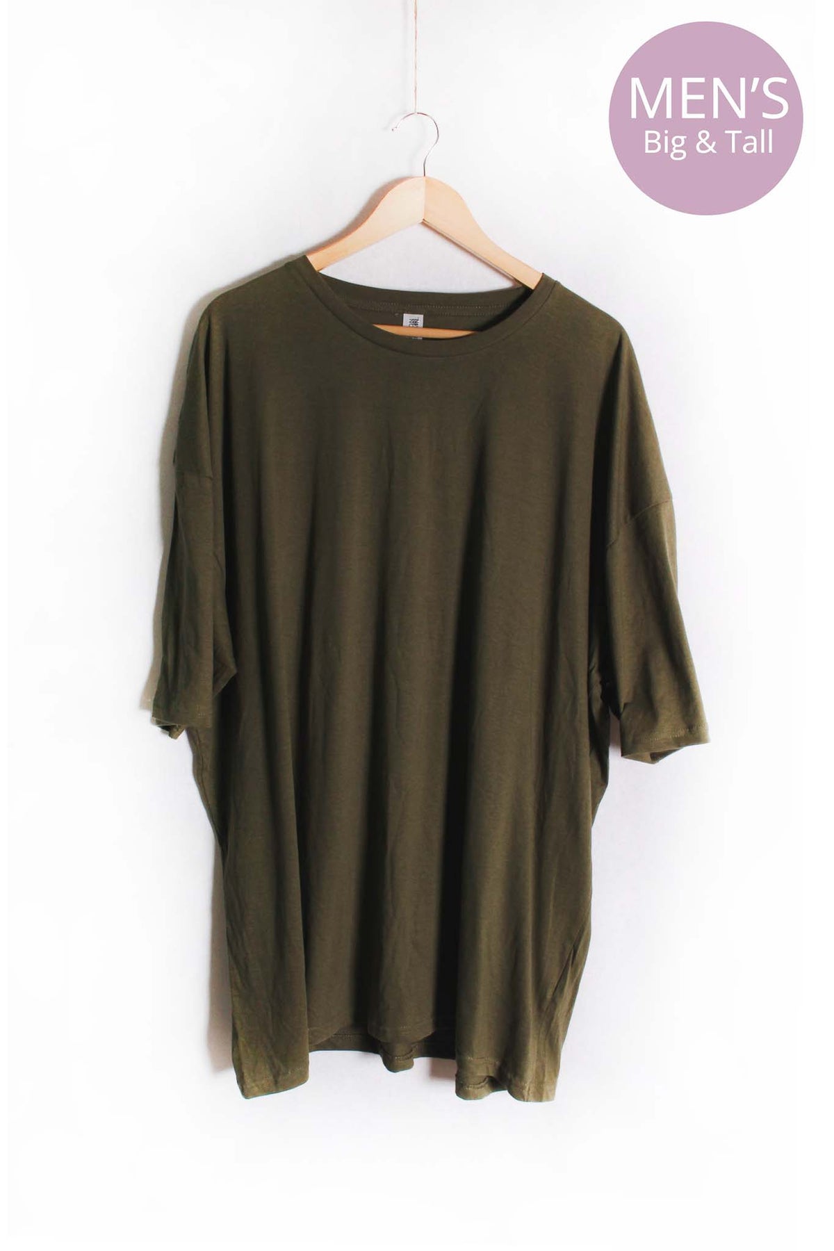 Men's Big & Tall Short Sleeve Crewneck Solid Top