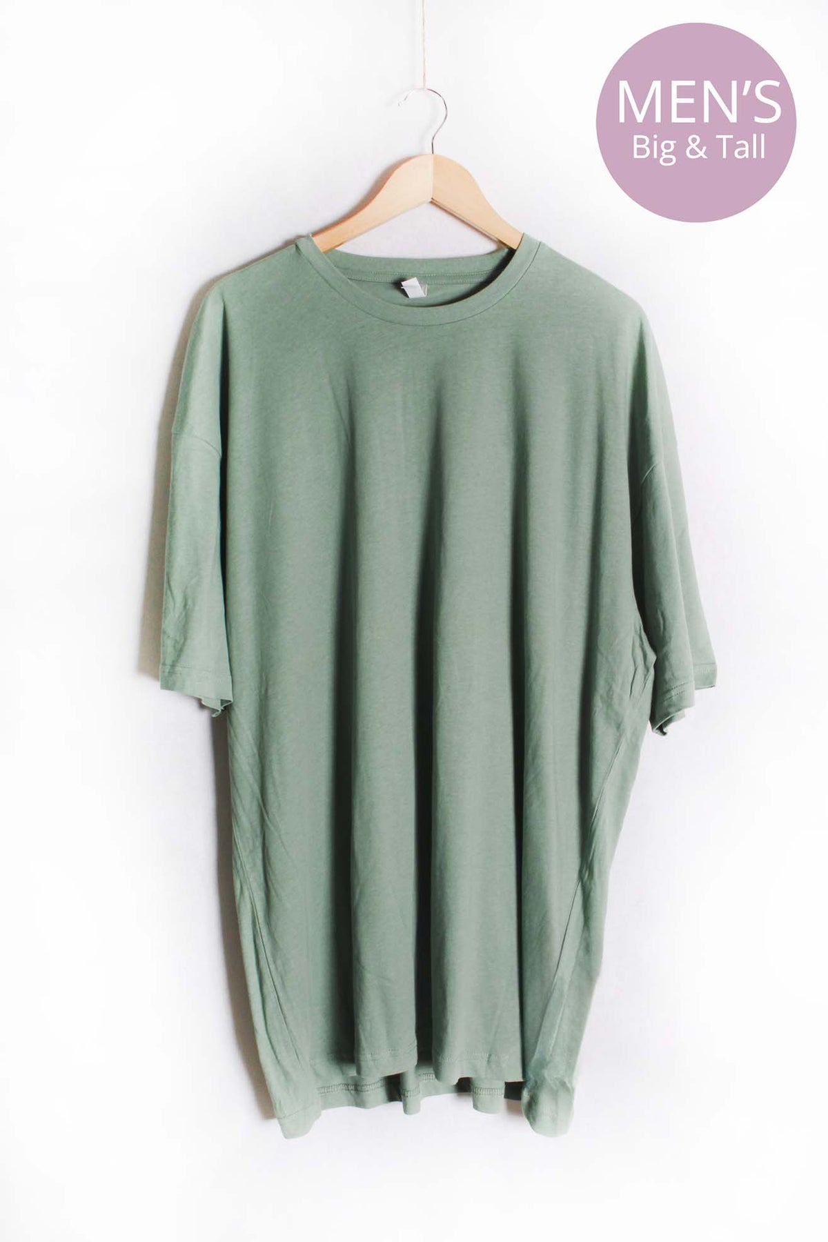 Men's Big & Tall Short Sleeve Crewneck Solid Top