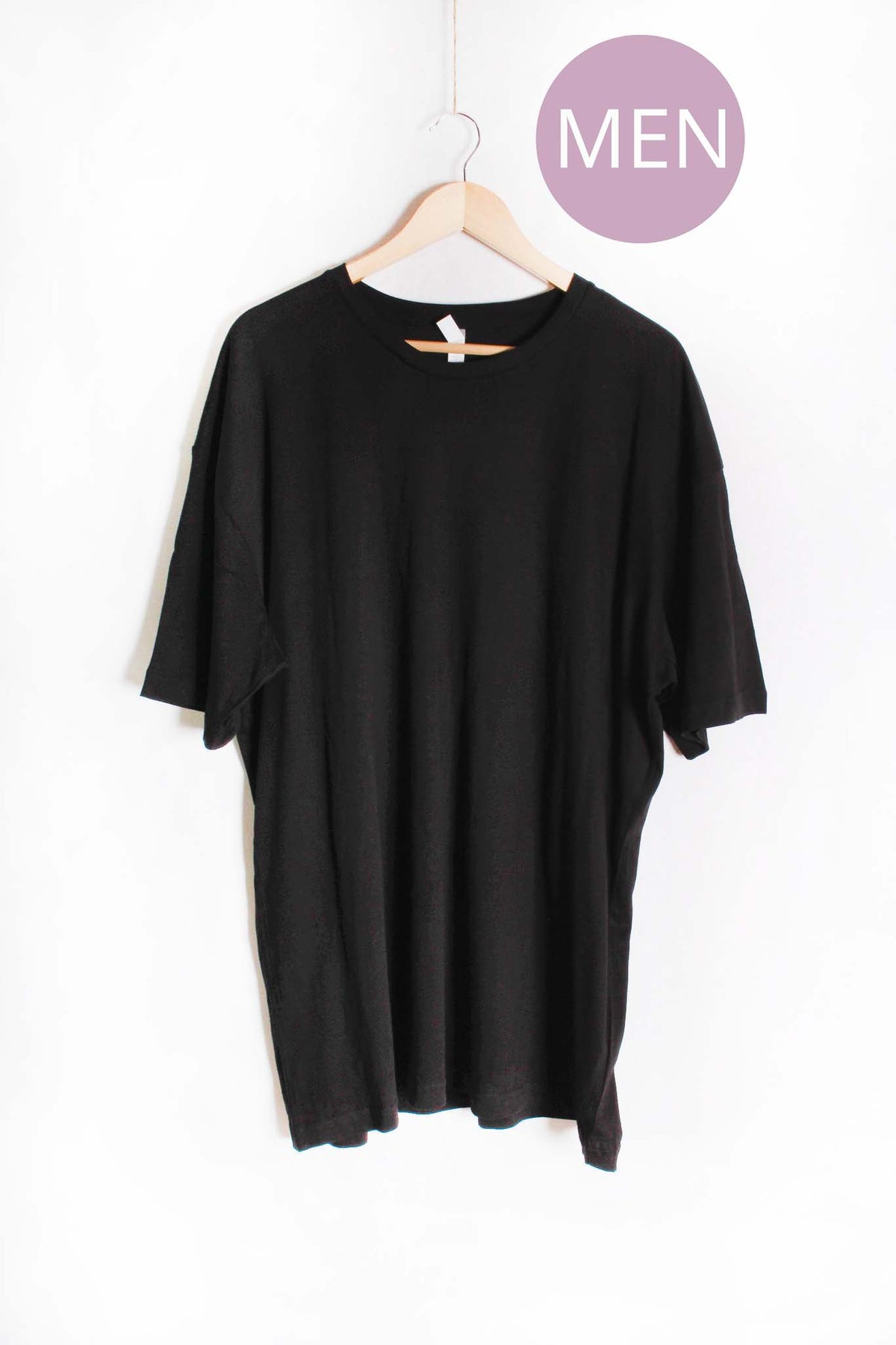 Men's Short Sleeve Crewneck Solid Top