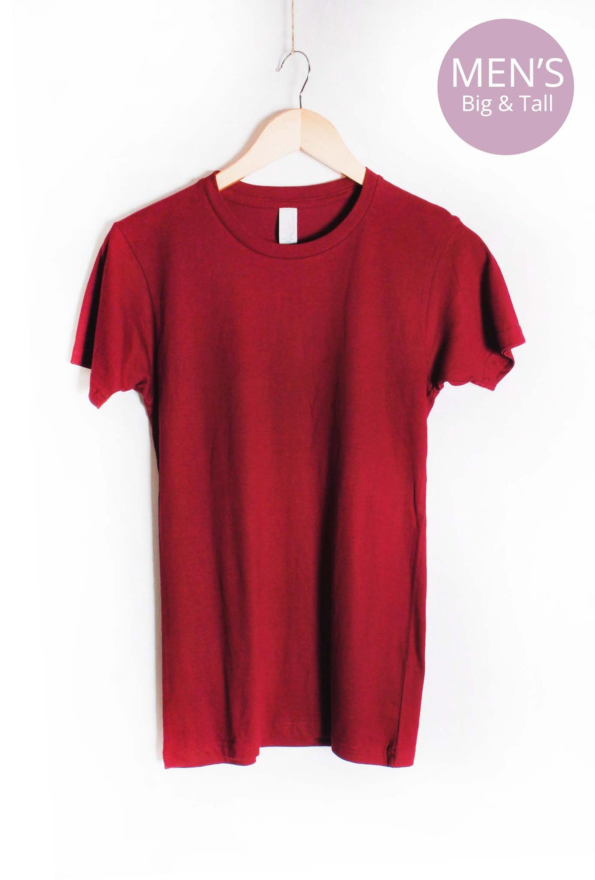 Men's Big & Tall Short Sleeve Crewneck Solid Top