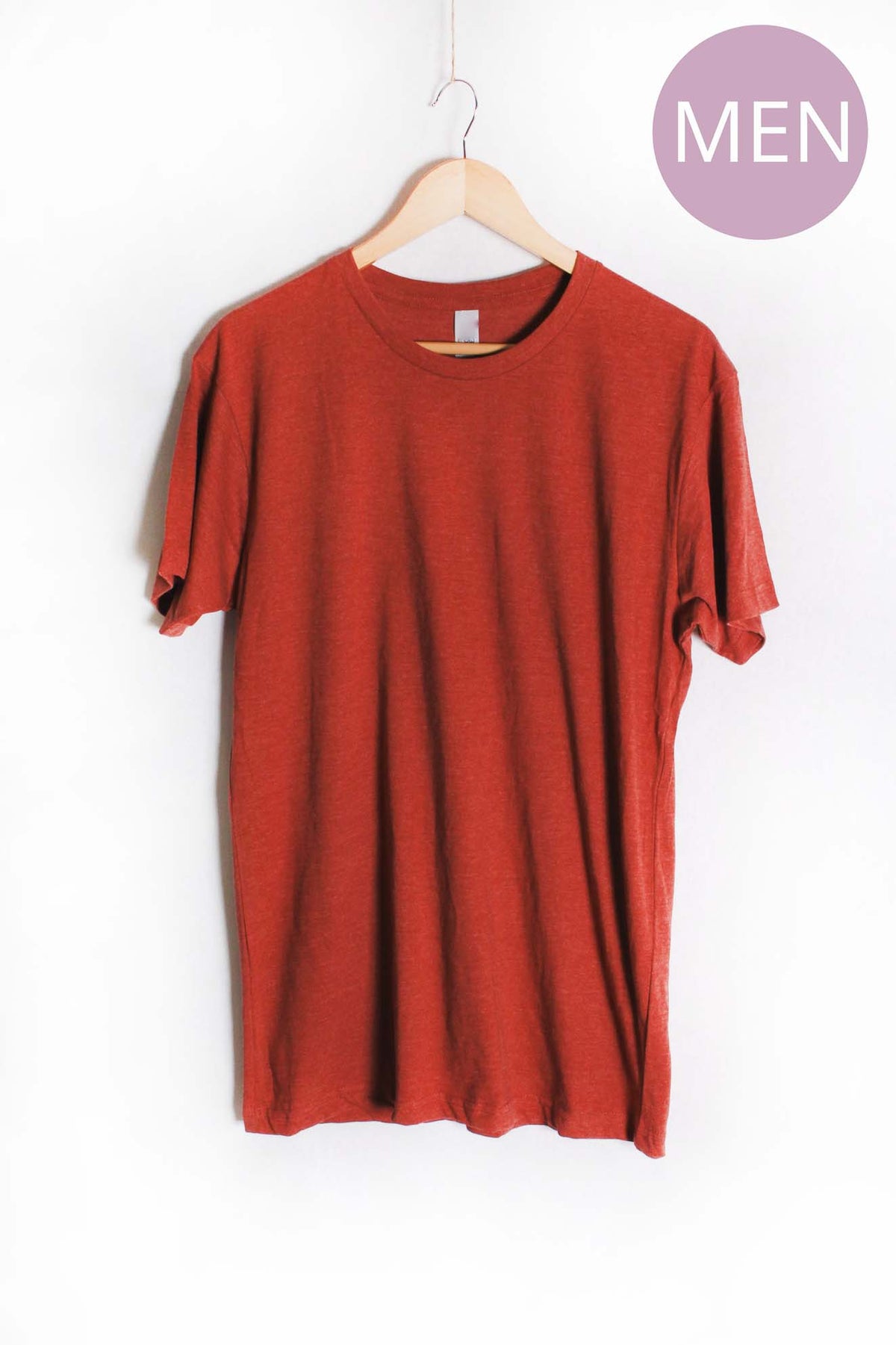 Men's Short Sleeve Crewneck Solid Top