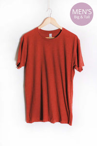 Men's Big & Tall Short Sleeve Crewneck Solid Top