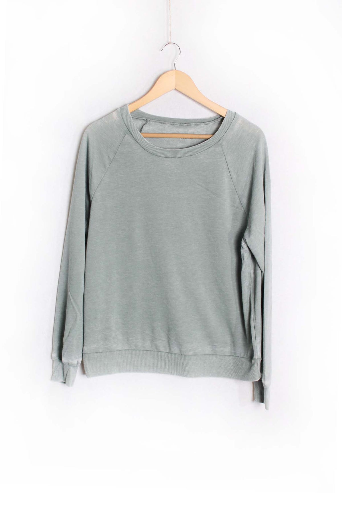 Women's Long Sleeve Rib Cuff & Hem Sweatshirt