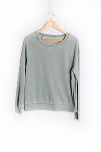 Women's Long Sleeve Rib Cuff & Hem Sweatshirt