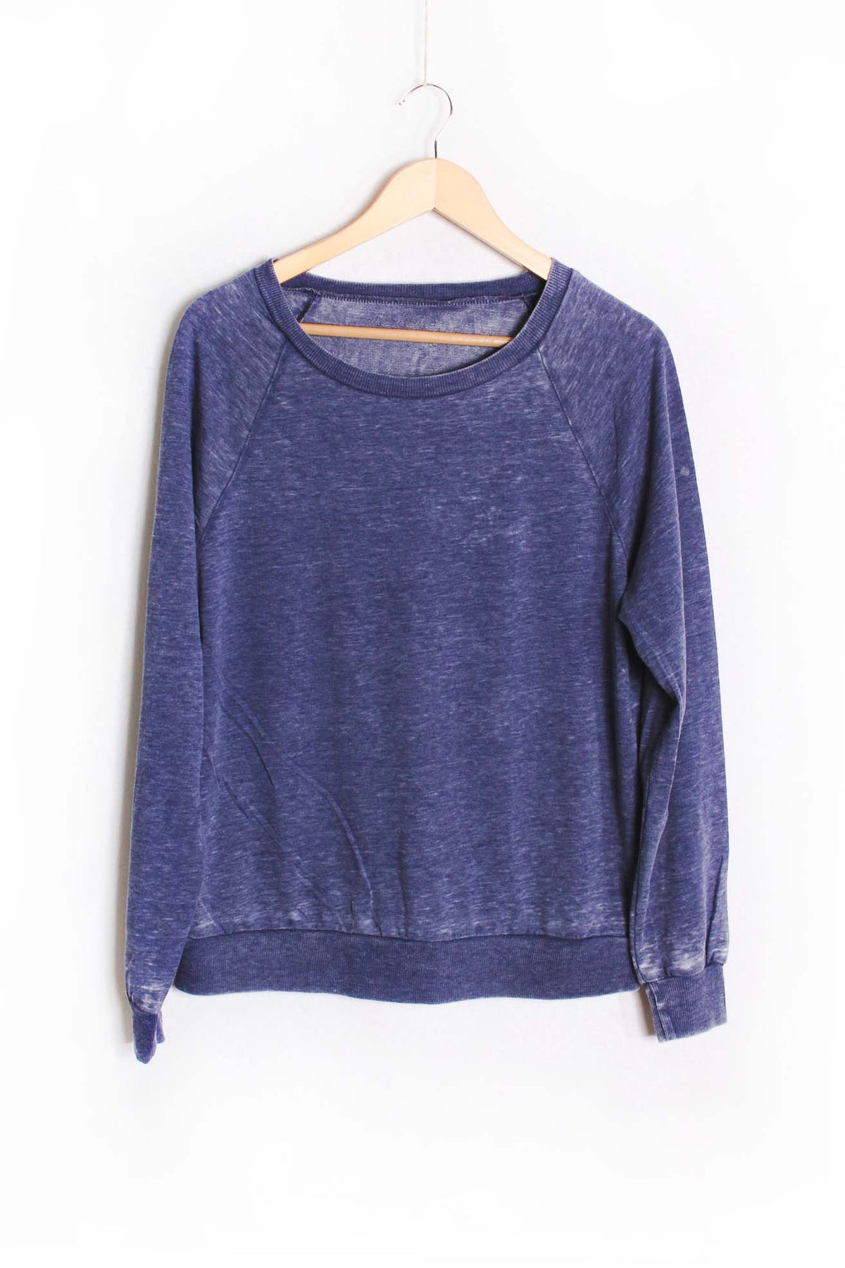 Women's Long Sleeve Rib Cuff & Hem Sweatshirt
