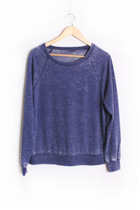 Women's Long Sleeve Rib Cuff & Hem Sweatshirt