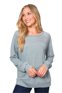 Women's Long Sleeve Rib Cuff & Hem Sweatshirt