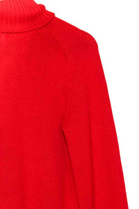 Women's Plus Turtleneck Long Sleeves Cable Knit Pullover Sweater