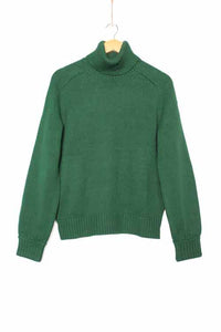 Women's Turtleneck Long Sleeves Cable Knit Pullover Sweater