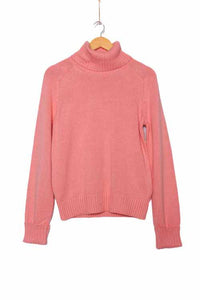 Women's Turtleneck Long Sleeves Cable Knit Pullover Sweater