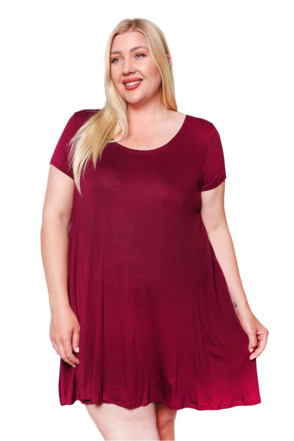 good feels short sleeve mini dress FREE PEOPLE Good Feels Short-Sleeve Mini Dress