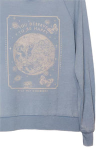 Women's Long Sleeve 'To Be Happy' Graphic Sweatshirt