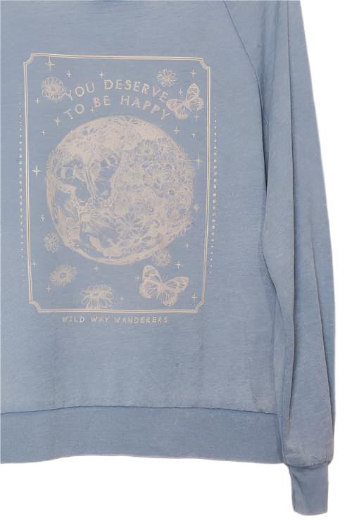 Women's Long Sleeve 'To Be Happy' Graphic Sweatshirt