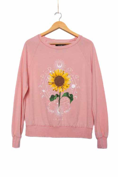 Women's Long Sleeve 'La Luna' Graphic Sweatshirt