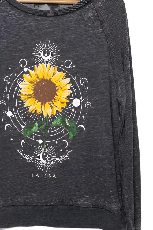 Women's Long Sleeve 'La Luna' Graphic Sweatshirt