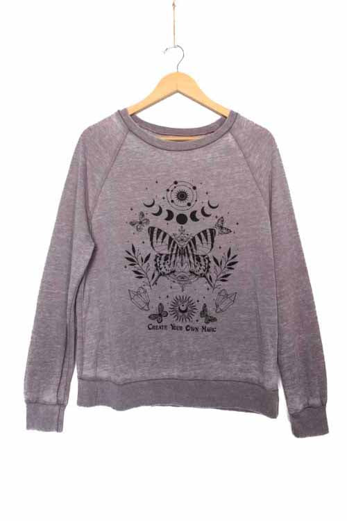 Women's Long Sleeve 'Create Your Own Magic' Graphic Sweatshirt