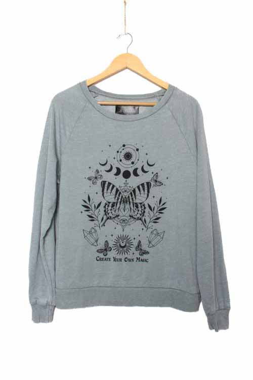 Women's Long Sleeve 'Create Your Own Magic' Graphic Sweatshirt
