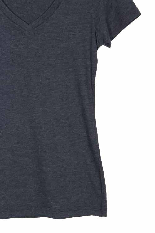 Women's Short Sleeve Deep V Neck Basic Top