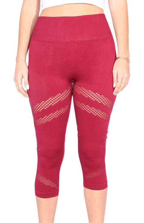 Women's High Waisted Simple Cutout Activewear Legging