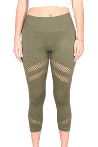 Women's High Waisted Simple Cutout Activewear Legging