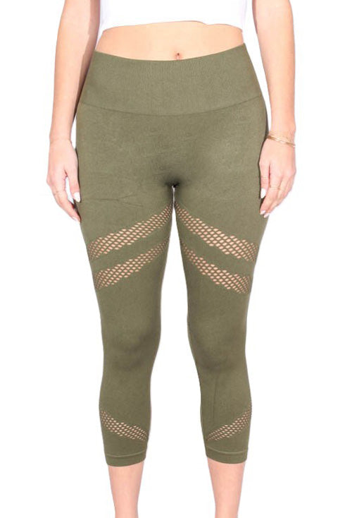 Women's High Waisted Simple Cutout Activewear Legging