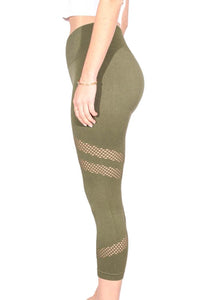 Women's High Waisted Simple Cutout Activewear Legging