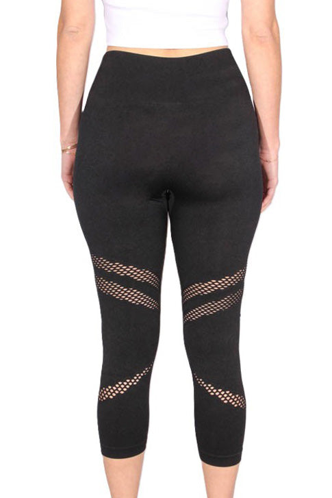 Women's High Waisted Simple Cutout Activewear Legging