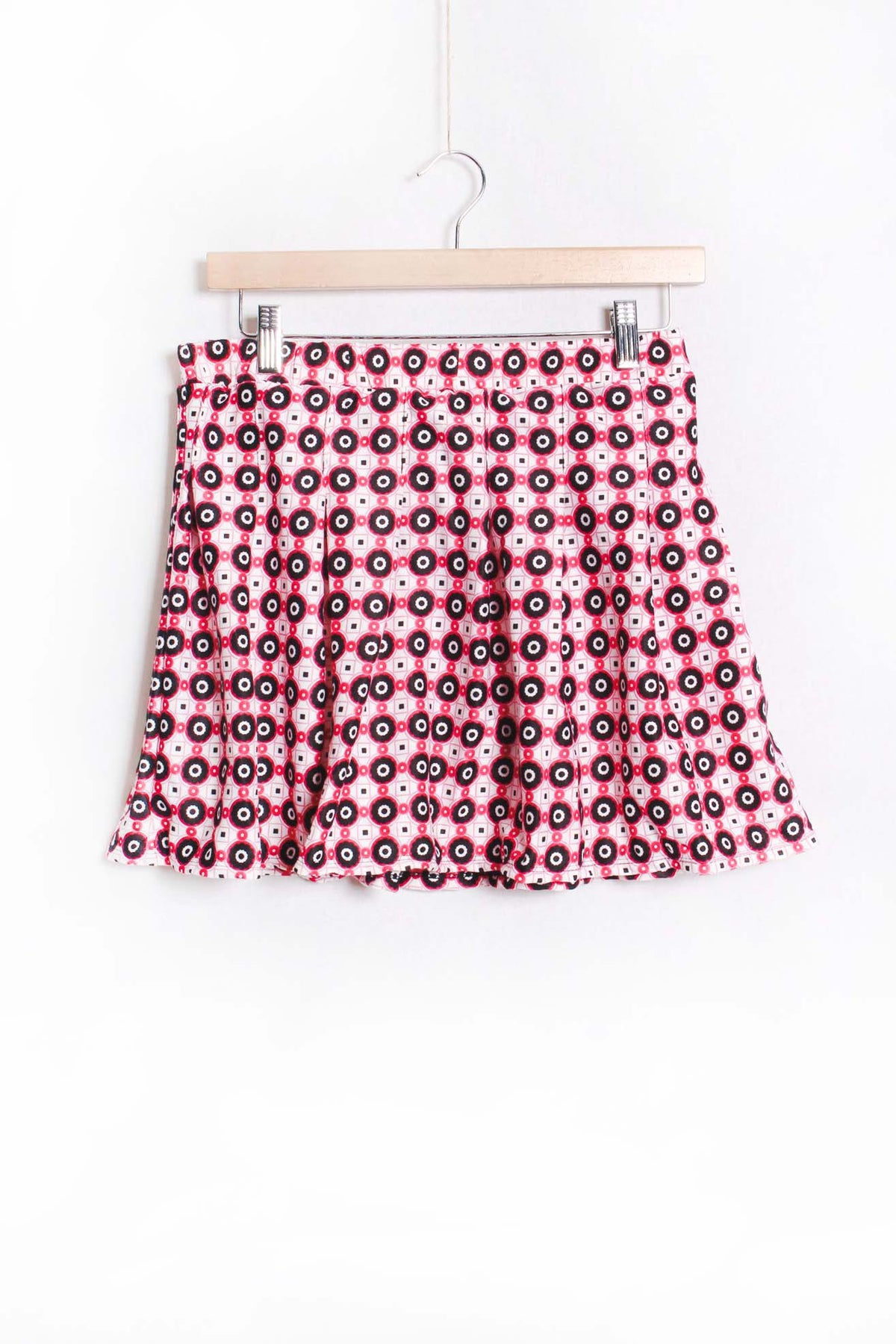 Women's High Waist Garterized Printed Skirt