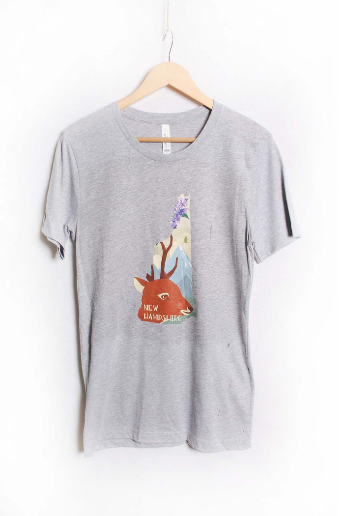 Women's Short Sleeve Round Neck Printed Top