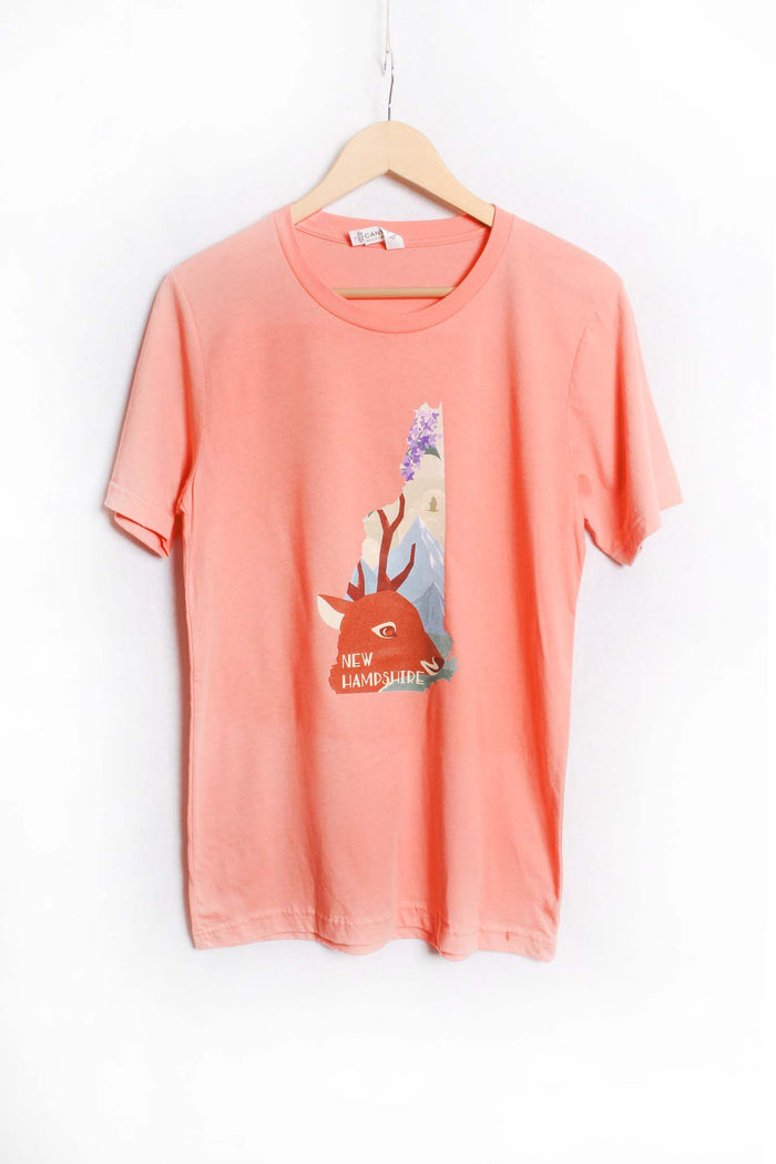 Women's Short Sleeve Round Neck Printed Top