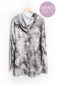 Men's Big & Tall Long Sleeves Tie Dye Hoodie Sweater