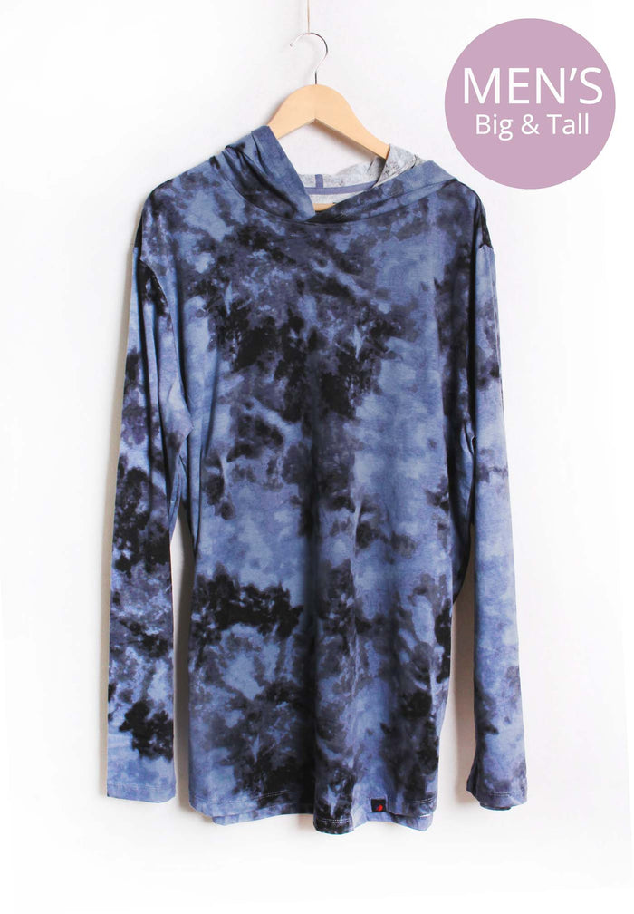 Men's Big & Tall Long Sleeves Tie Dye Hoodie Sweater