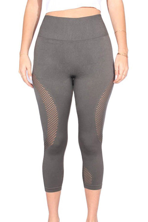 Women's High Waisted Simple Cutout Activewear Legging
