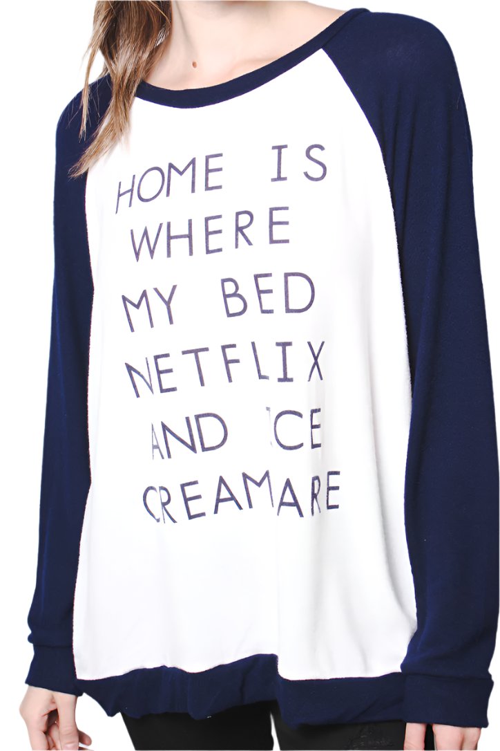 Women's Extra Soft Long Sleeve Light Sweater Raglan Statement Top