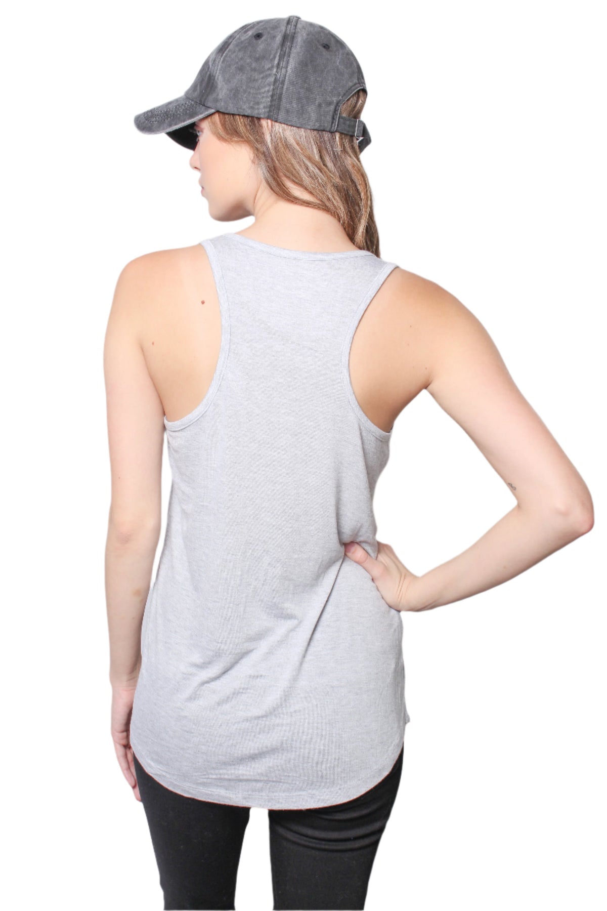 Women's Solid Racerback Tank Top