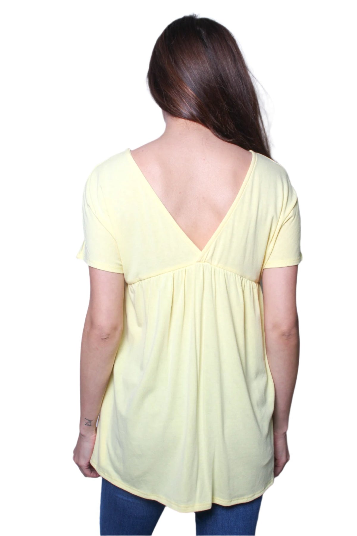 Women's V-Neck Baby Doll Top