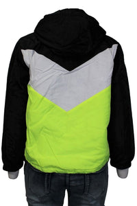 Women's Plus Neon Color Block Hoodie Jacket