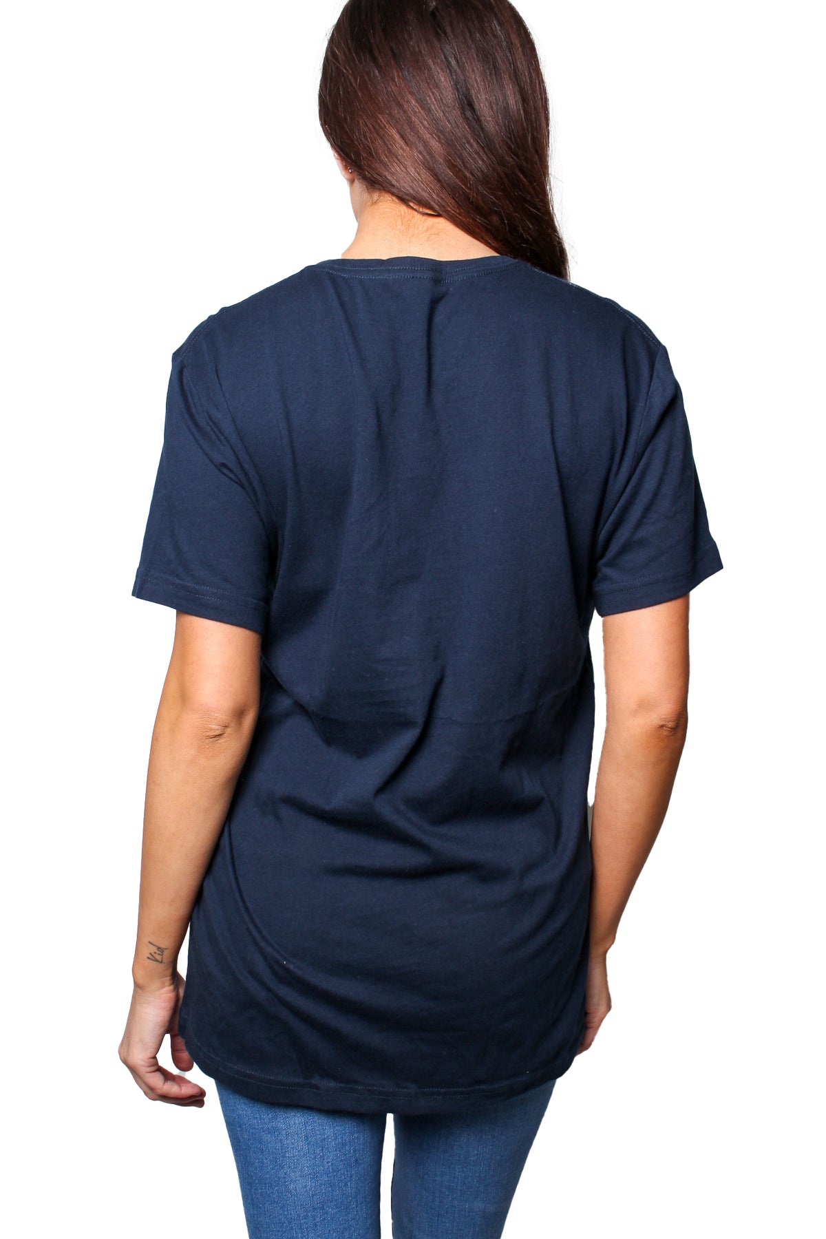 Women's Short Sleeve Deep V Neck Basic Top