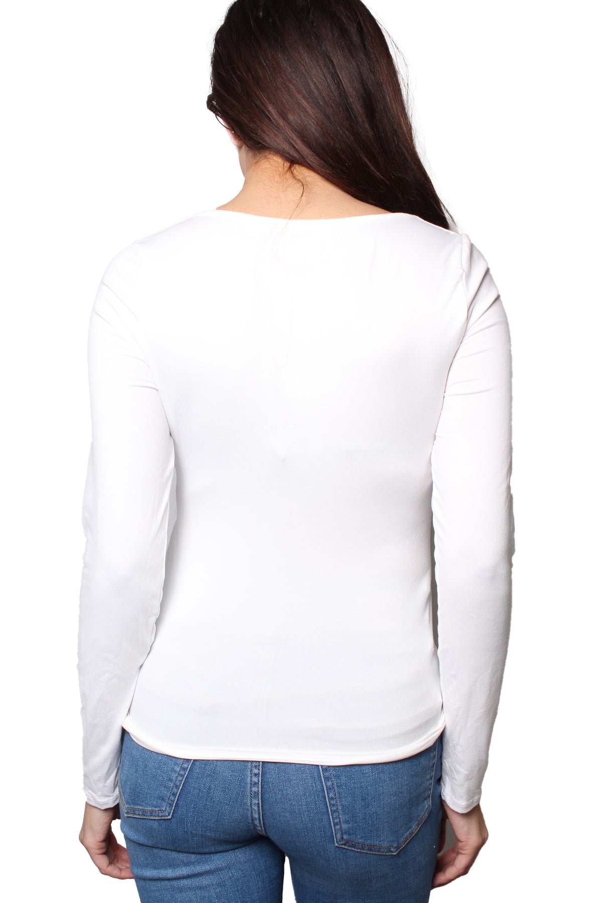 Women's Long Sleeves Round Neck Fitted Top