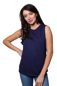 Women's Sleeveless Crew Neck Basic Tank Top
