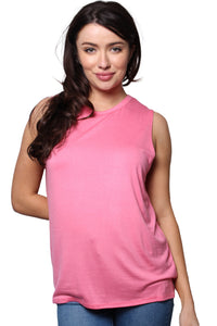 Women's Sleeveless Crew Neck Basic Tank Top