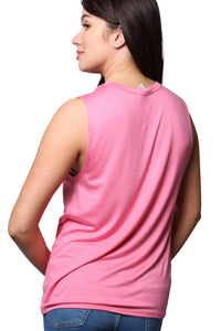 Women's Sleeveless Crew Neck Basic Tank Top